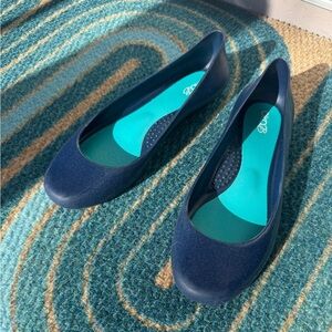 Oka b. Navy Blue Women's Ballet Flats size 7